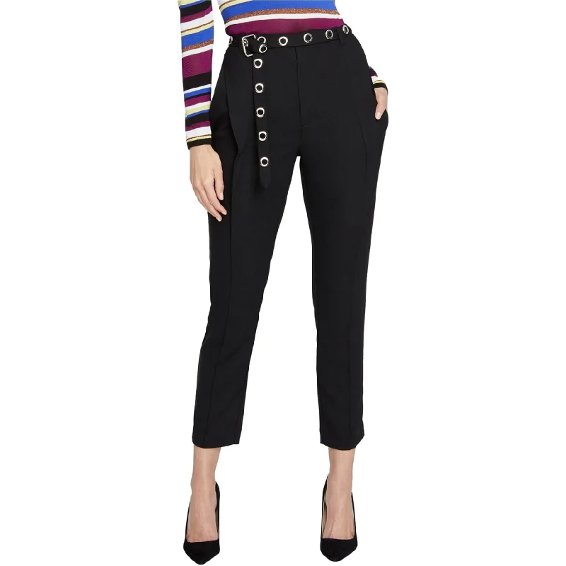 Rachel Roy Womens Belted Casual Trouser Pants