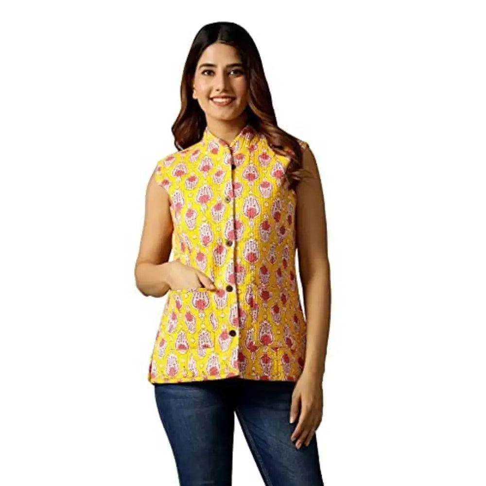 Ravaiyaa - Attitude is everything Women's Floral Printed Reversible Jackets