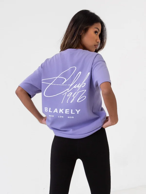 Club Oversized T-Shirt - Violet