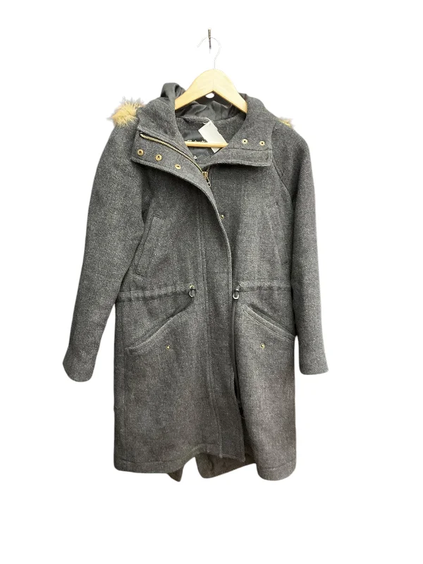 Coat Peacoat By Madewell In Grey, Size: Xs