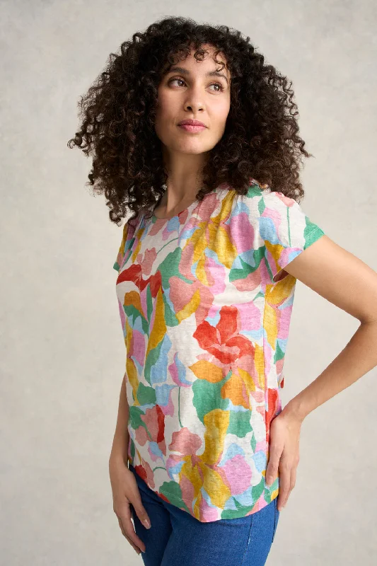 Printed Linen T-Shirt