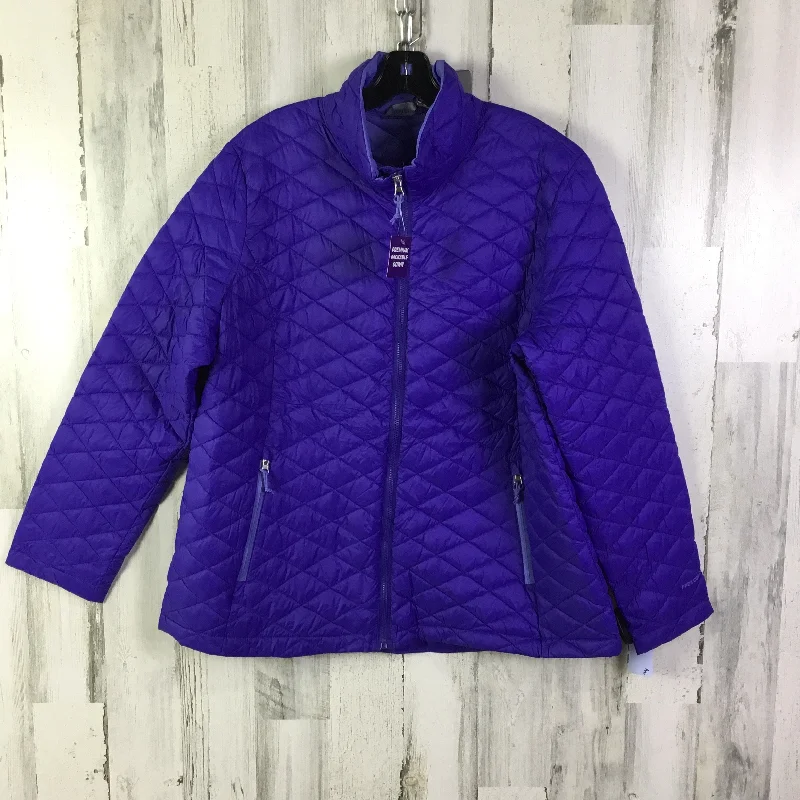 Coat Puffer & Quilted By Free Country In Blue, Size: Xxl