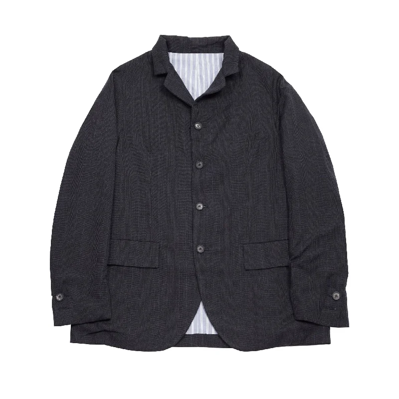 Bergfabel Farmer Jacket in Charcoal Check