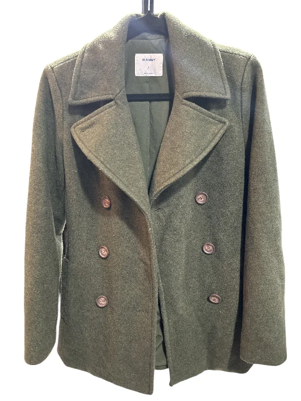 Coat Peacoat By Old Navy In Green, Size: S