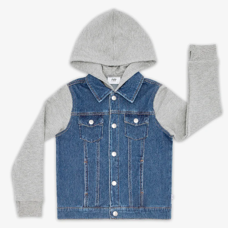 Midwash Blue/Gray Denim Jacket