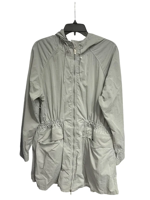 Coat Raincoat By Lululemon In Grey, Size: 12