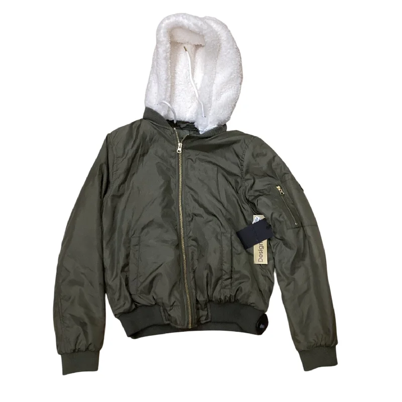 Coat Puffer & Quilted By Cmb In Green, Size: S