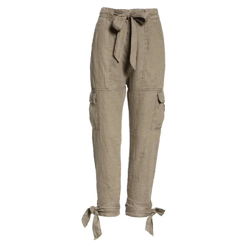 Joie Womens Linen Casual Cargo Pants