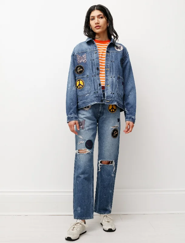 Assorted Patches Jean Jacket