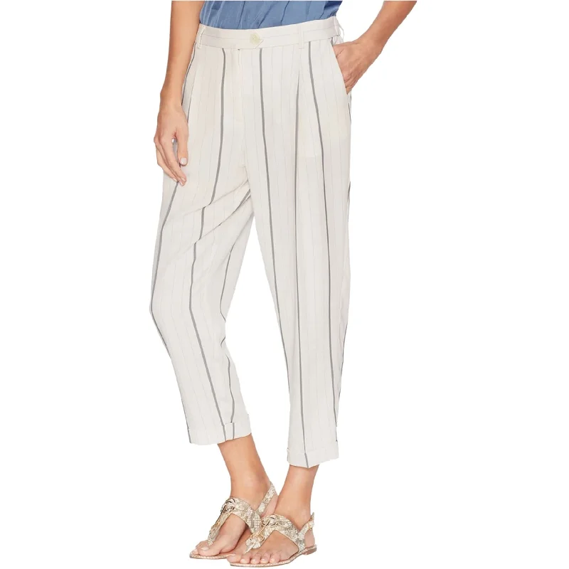 Vince Camuto Womens Pleated Casual Trouser Pants, White, 12