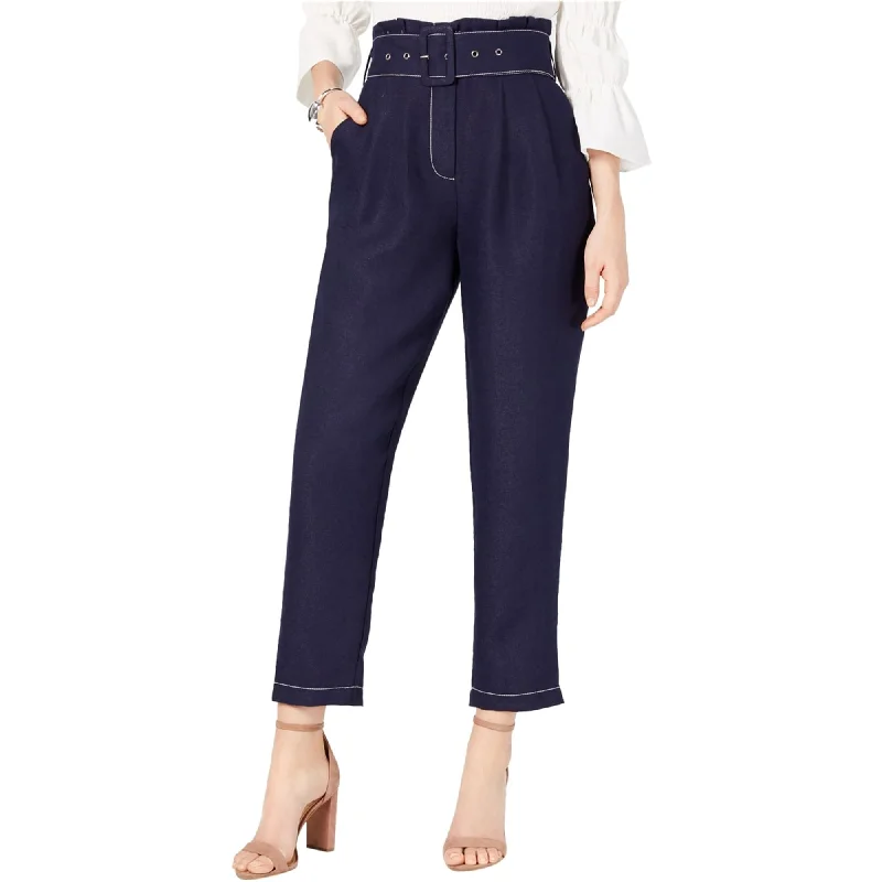 Moon River Womens Paper Bag Casual Trouser Pants