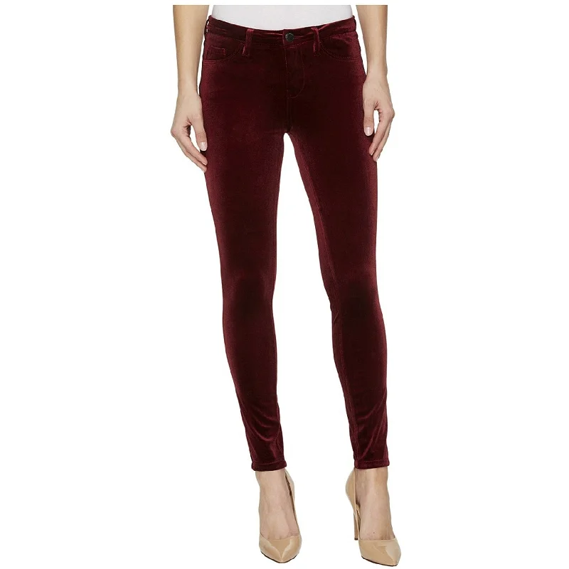 [Blank NYC] Womens Velvet Rope Casual Trouser Pants, Red, 30