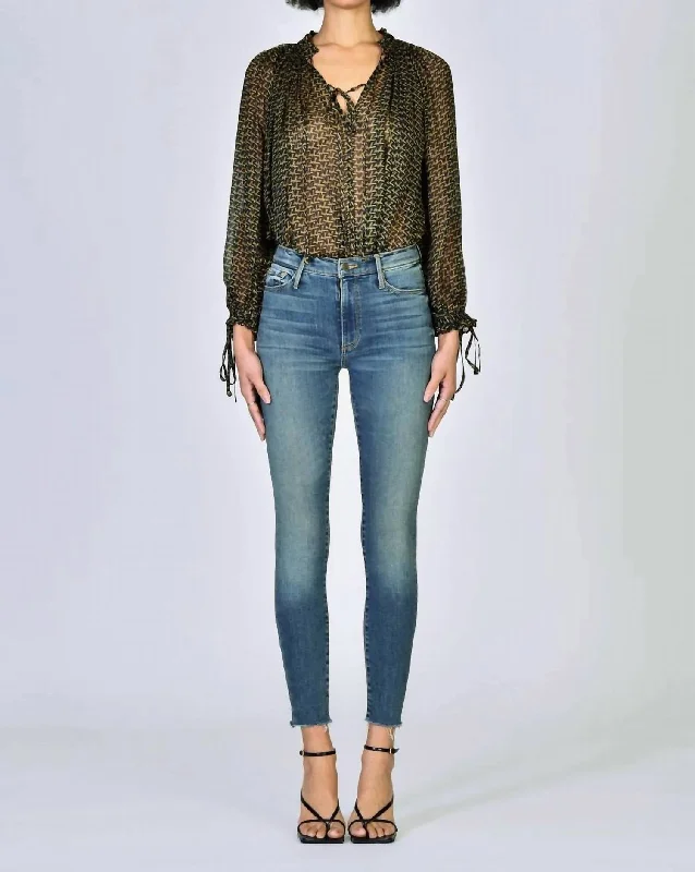 Carmen Ankle Fray Jean In Kiss On Chic