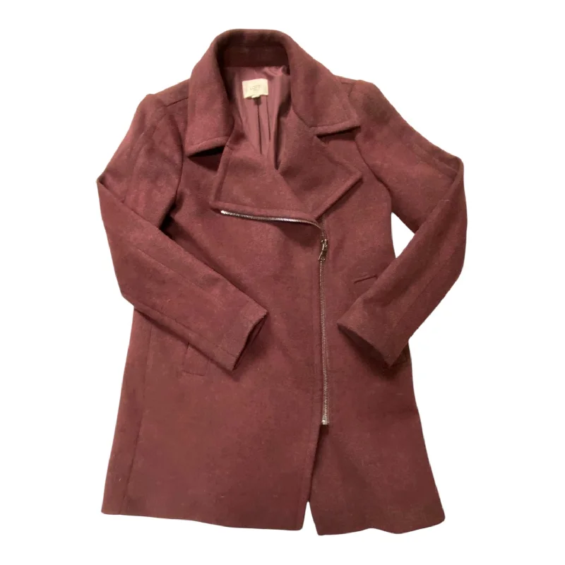 Coat Peacoat By Loft In Purple, Size: S