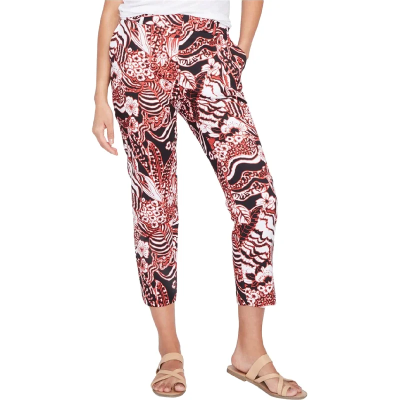 Rachel Roy Womens Printed Casual Cropped Pants