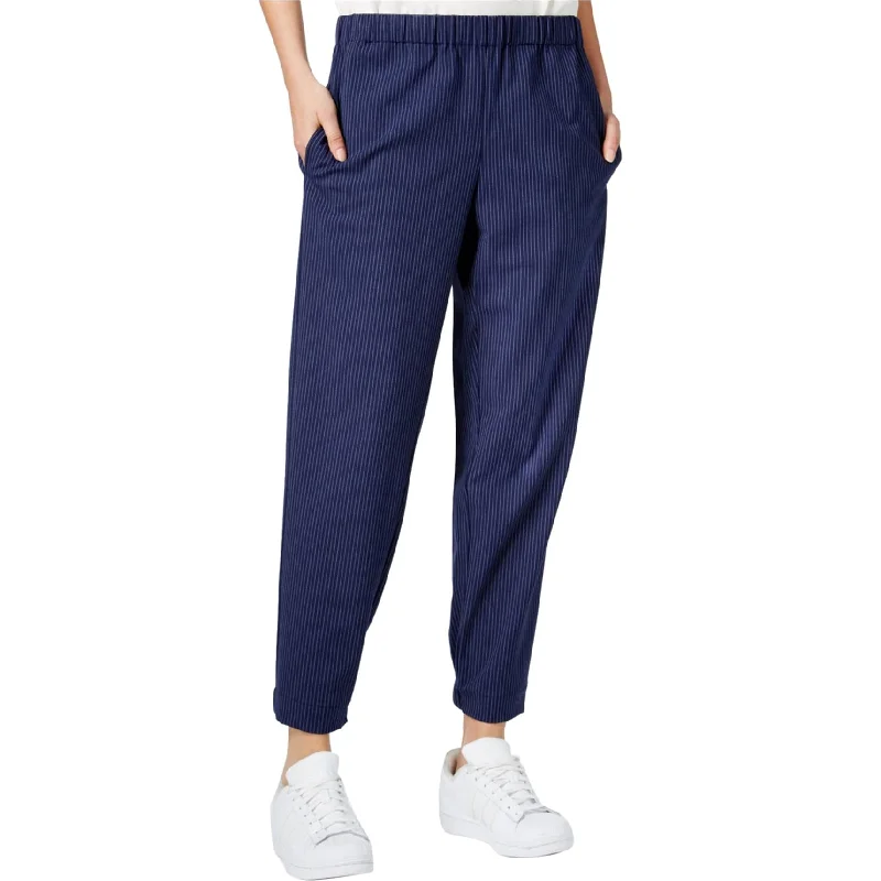 Rachel Roy Womens Pinstripe Casual Trouser Pants