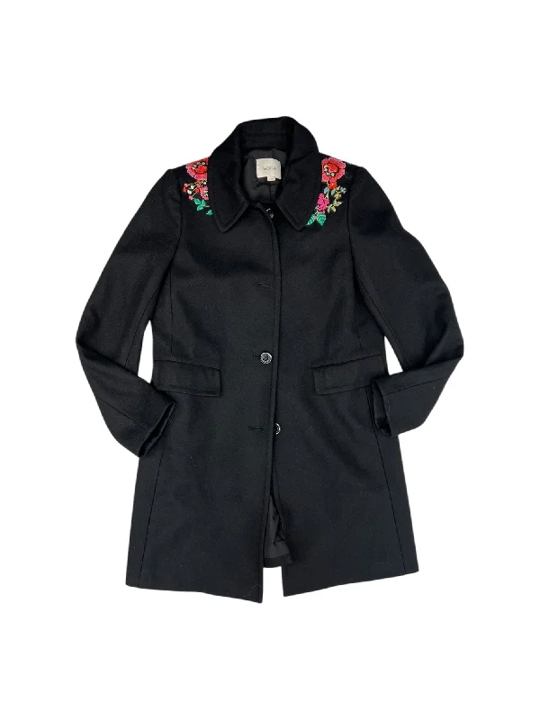 Coat Peacoat By Loft In Black, Size: S