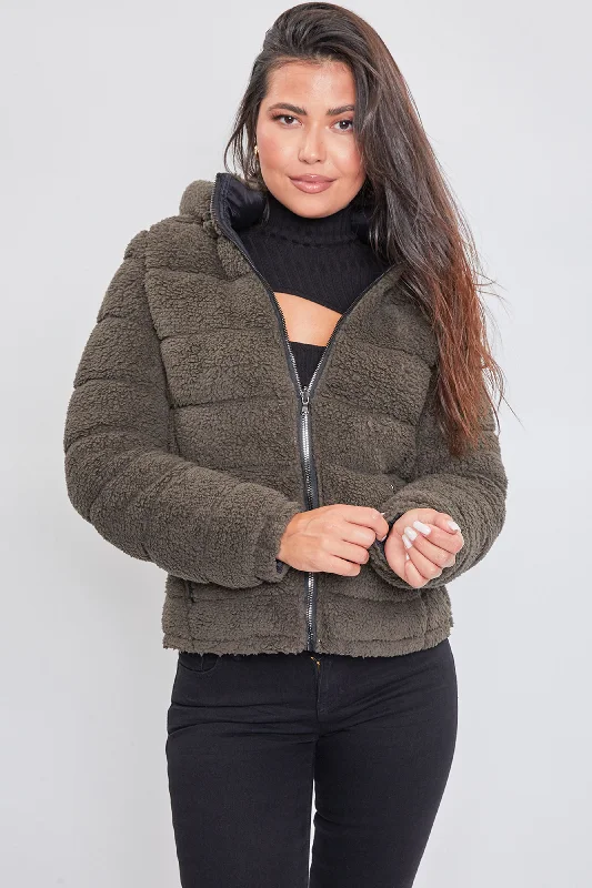 Women's Winter Poodle Fur Reversible Jacket