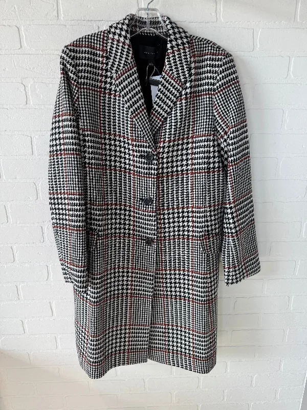 Coat Other By Ann Taylor In Black & Cream, Size: M