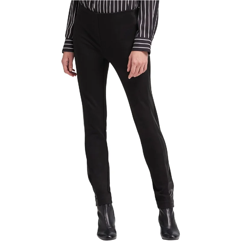 Dkny Womens Leather Stripe Casual Trouser Pants