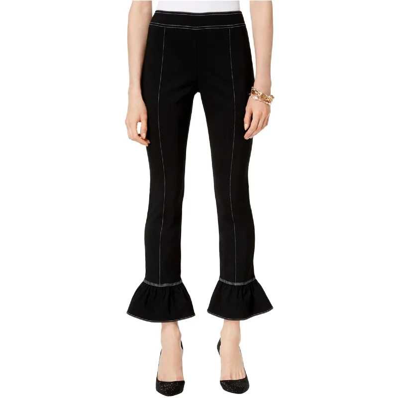 I-N-C Womens Bell-Hem Casual Trouser Pants