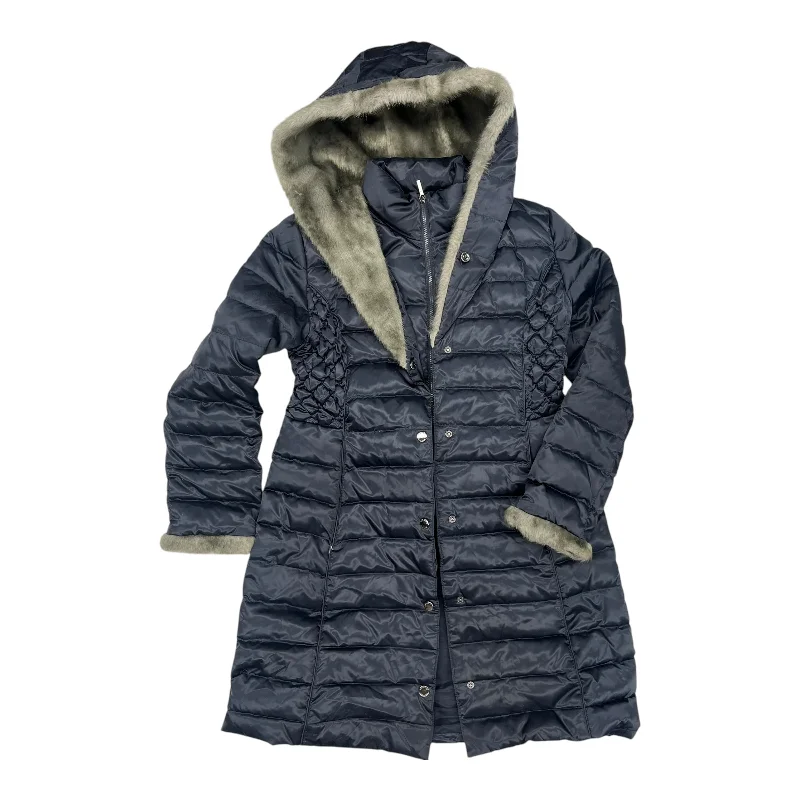 Coat Puffer & Quilted By Laundry In Navy, Size:L