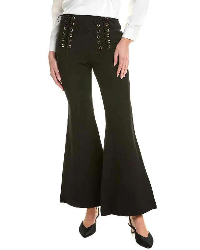 Gracia Lace-Up High-Waist Pant