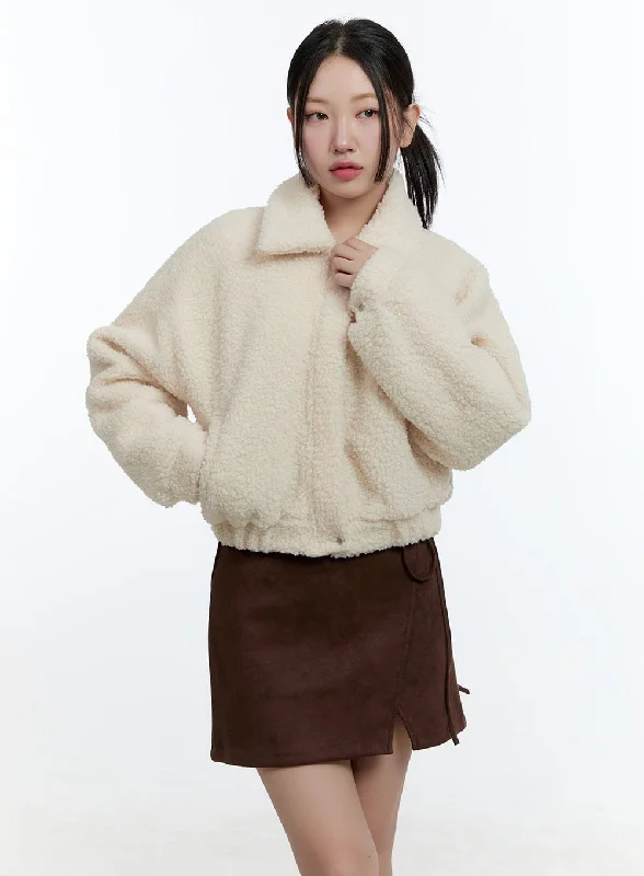 Plushie Zip-Up Faux Fur Jacket CD423