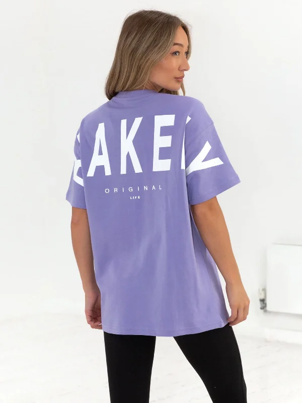 Isabel Oversized T-Shirt - Violet