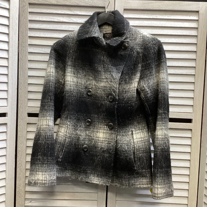 Coat Peacoat By Victorias Secret In Grey, Size: 4