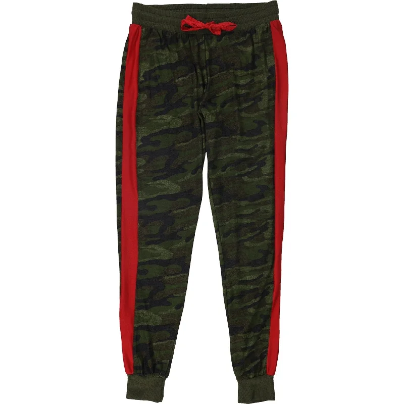 Planet Gold Womens Camo Casual Jogger Pants, Green, Small