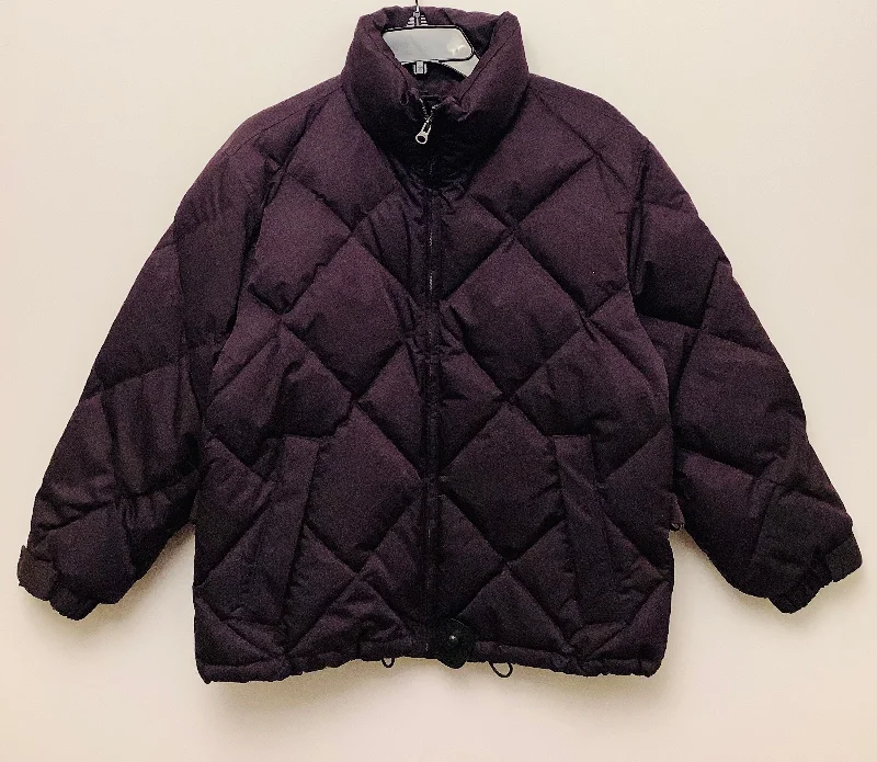 Coat Puffer & Quilted By Eddie Bauer In Purple, Size: Xs