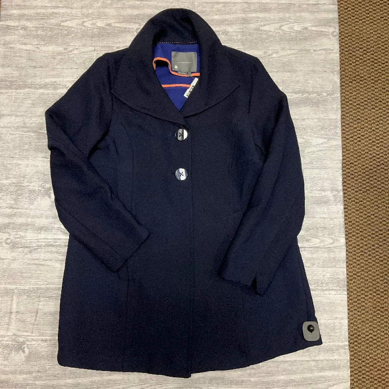 Coat Other By Anthropologie In Navy, Size: L