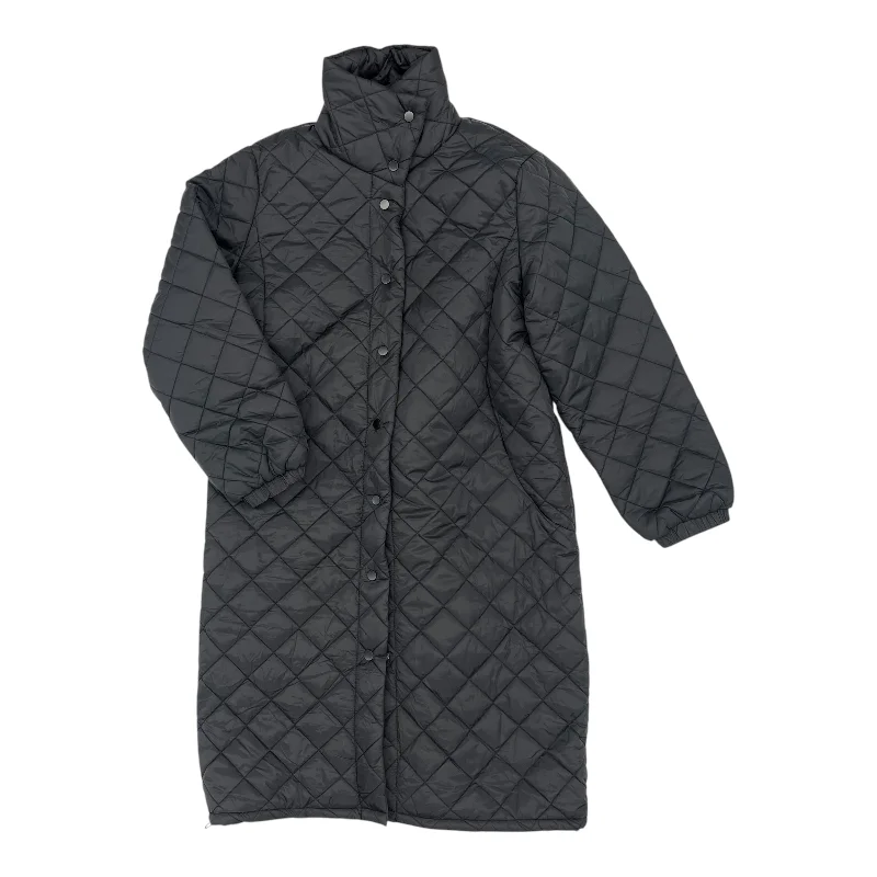 Coat Puffer & Quilted By Shein In Black, Size:L