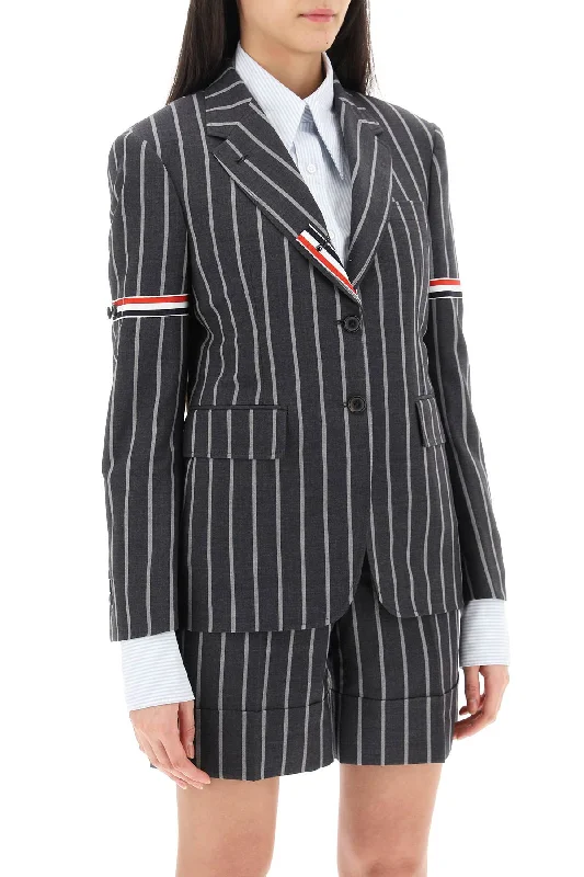 Thom Browne Striped Single-Breasted Jacket