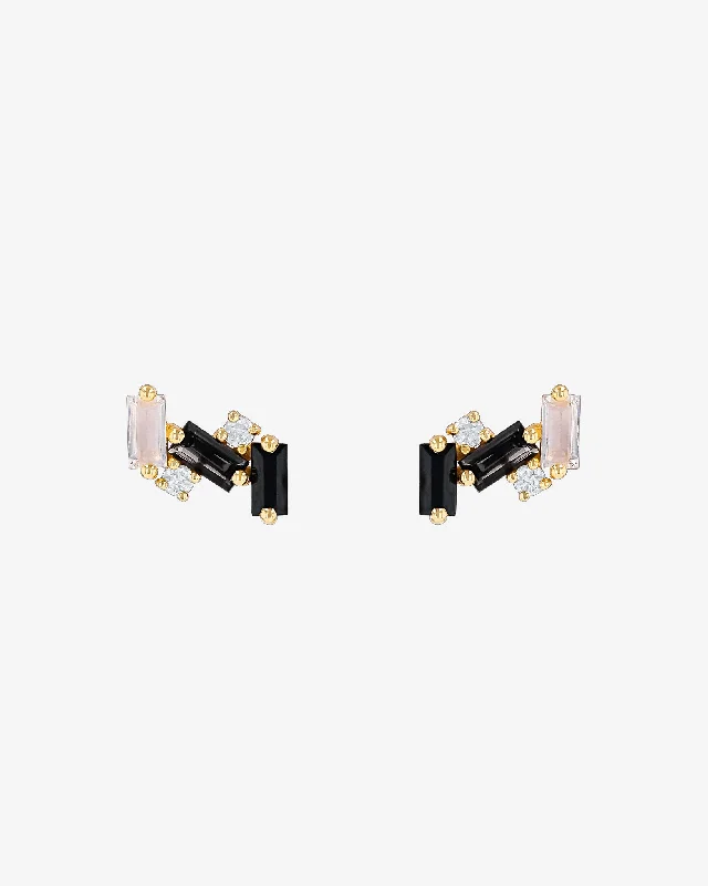 Amalfi Burst Black Ombre Studs