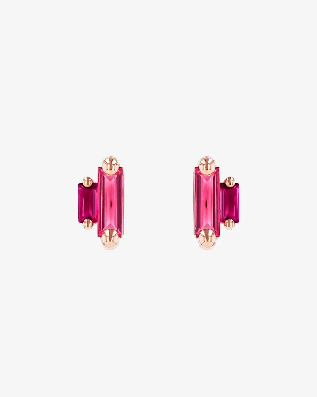 Amalfi Double Stack Red Mix Studs