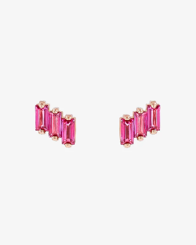 Amalfi Pink Topaz Studs