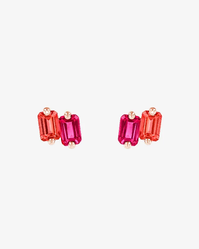 Ann Pink Ombre Studs