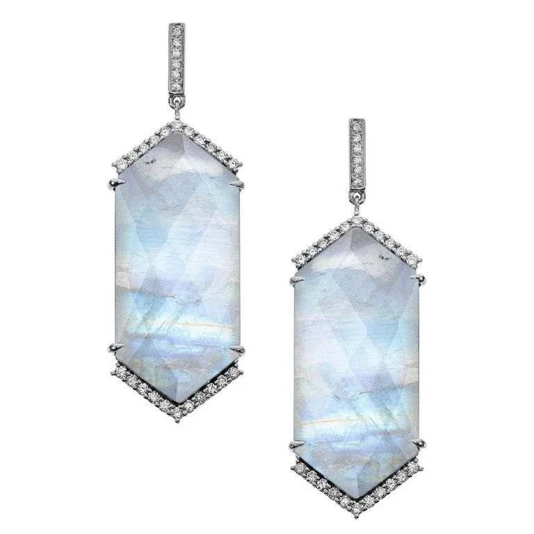 Hayden Earrings Silver Moonstone