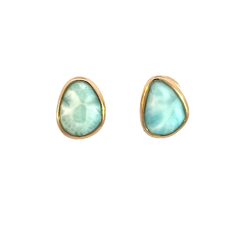 Larimar Elizabeth Stone Earrings