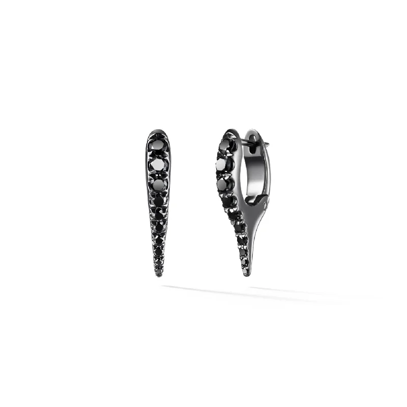 LOLA NEEDLE EARRING Mini (Black Diamond)