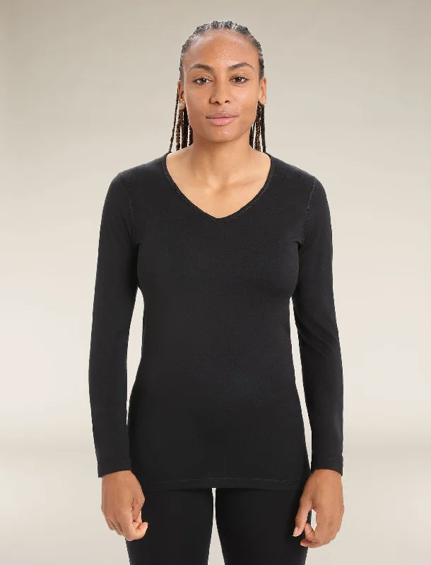 Merino 200 Oasis Long Sleeve V Neck Thermal Top (Women's)