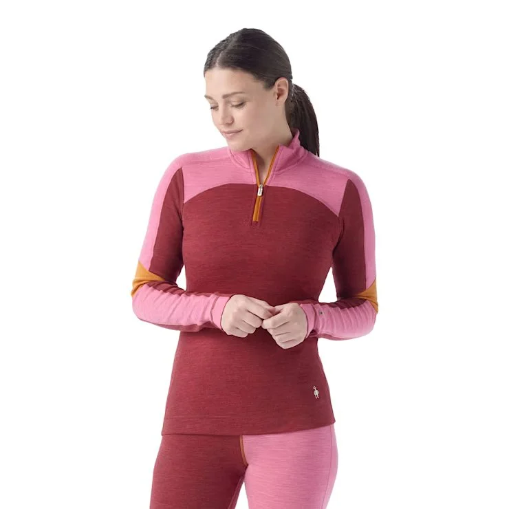 Classic Thermal Merino Base Layer Colorblock 1/4 Zip Boxed (Women's)