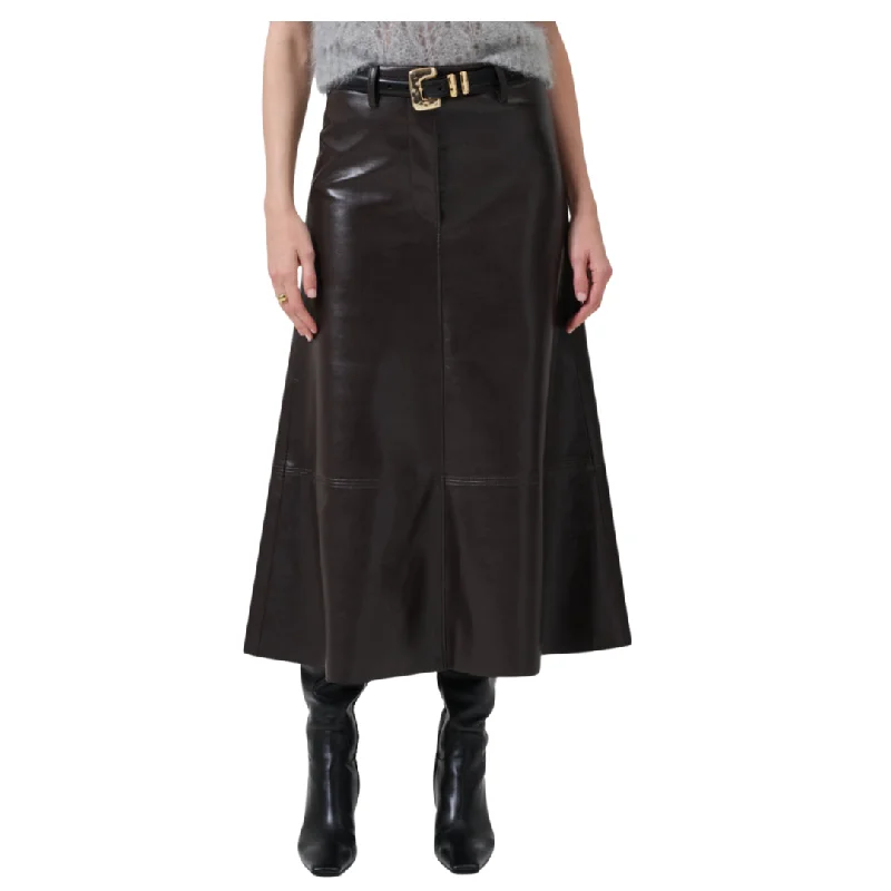 Cassia Leather Skirt