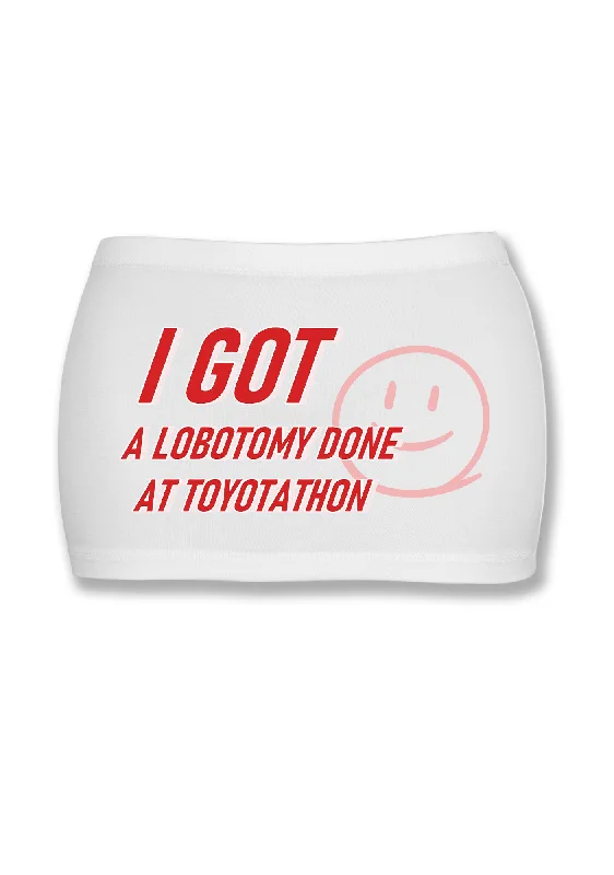 I Got A Lobotomy Done At Toyotathon Y2K Mini Hip Skirt Cherrykitten