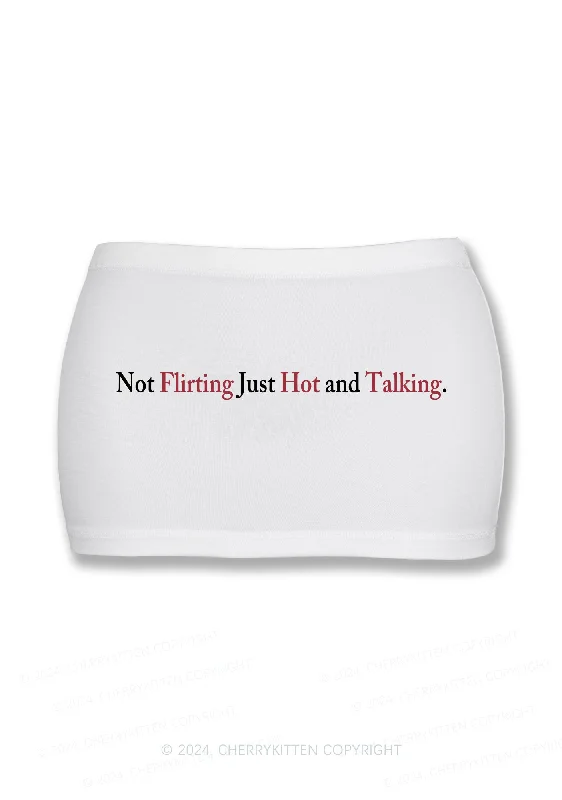 Just Hot And Talking Y2K Mini Hip Skirt Cherrykitten