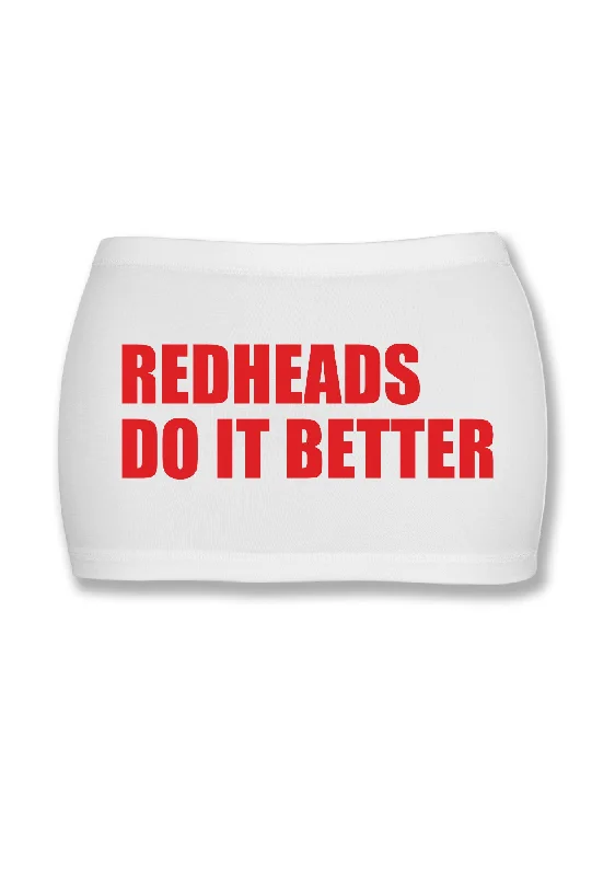 Redheads Do It Better Y2K Mini Hip Skirt Cherrykitten